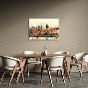 Obraz - Jeseň v maľovanom meste (70x50 cm)