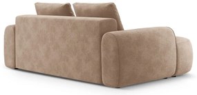 Svetlohnedá zamatová pohovka 200 cm Linz – Cosmopolitan Design