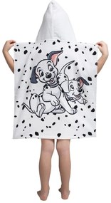 Biely froté detský župan 101 Dalmatins – Jerry Fabrics