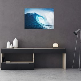 Sklenený obraz - Vlna oceánu (70x50 cm)