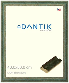 DANTIK rám na obraz 40x50 | LYON zelená (Plexi Čiré)