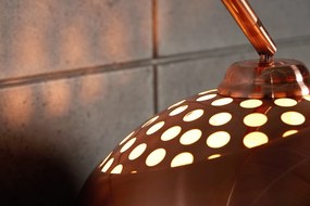 Dizajnová stojanová lampa Arch medená