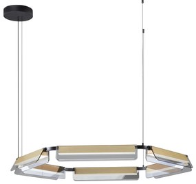 LED stmievateľné čierno-zlaté moderné svietidlo Apnea 103