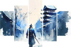 Obraz - Samuraj, aquarel (150x105 cm)