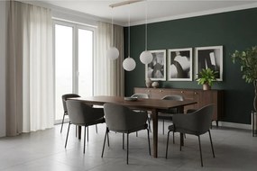 Závesné svietidlo Florence, 3x biele sklenené tienidlo, g/be