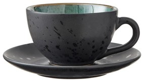 Čierne šálky z kameniny v súprave 4 ks 240 ml Black/Mix – Bitz