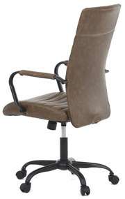 Autronic -  Kancelárska stolička KA-V306 BR hnedá ekokoža