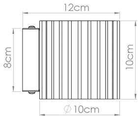Sollux  SL.1781 - Nástenné svietidlo AURA 1xG9/10W/230V biela