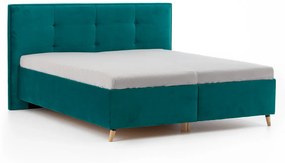 DREVONA Manželská posteľ 160 cm ZARA, tyrkysová Terra 75