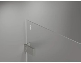 Mexen Lunar-F, L pravé sklápacie sprchové dvere 145 cm, 8mm číre sklo, oceľový profil, 836SL-145-050-97-00-P