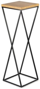 STOJAN NA KVETINÁČ LOFT6 70X24X24 CM ČIERNA/HNEDÁ