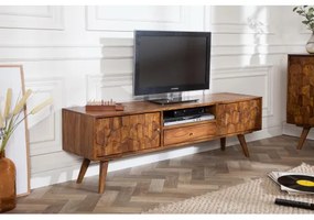 TV-skrinka 39744 140cm Masív drevo Palisander Retro - Komfort-nábytok