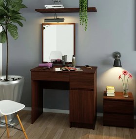 Toaletný stolík so zrkadlom CLP P-2/SL pravý, wenge