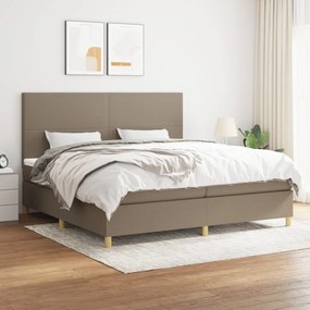 Boxspring posteľ s matracom sivohnedý 200x200 cm látka 3142205