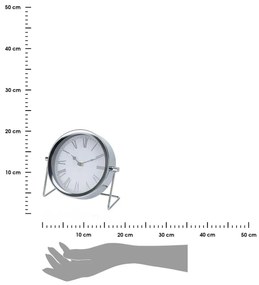 Stolové hodiny Gia strieborné