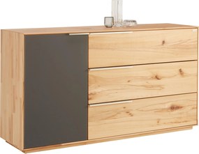 XXXLutz ŠIROKÁ KOMODA, divoký jadrový buk, antracitová, farba buka, 150/82/42 cm Valnatura - Komody - 002054000502
