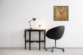 Dekorstudio Drevené hodiny na stenu Wood Square 40cm