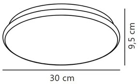 Nordlux - LED Kúpeľňové stropné svietidlo MONTONE LED/10W/230V IP44 pr. 30 cm