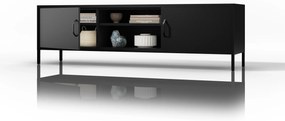 RTV skrinka XL ROSARIA 1700 x 400 x 500, čierna