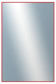 DANTIK - Zrkadlo v rámu, rozmer s rámom 80x160 cm z lišty Hliník červená (7001098)
