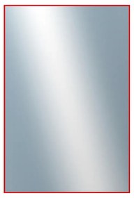 DANTIK - Zrkadlo v rámu, rozmer s rámom 80x160 cm z lišty Hliník červená (7001098)