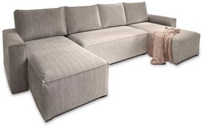 Béžová sedacia súprava do U SMART COSARO 295x140 cm