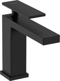 Hansgrohe Tecturis E, páková umývadlová batéria 110 EcoSmart+ s odtokovou garnitúrou, čierna matná, HAN-73010670