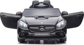 LEAN CARS Elektrické autíčko Mercedes SLC 300 LED MP3 čierne