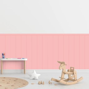 PIPPER. Textilná samolepiaca tapeta - Obdĺžnik - Ružová farba Farba: Bledá, Veľkosť: 100 cm