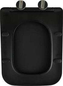 Erga Erga, WC sedadlo z duroplastu, série Mery, Toscana, čierna matná, ERG-V03-ND-SEATSH040-BK