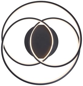 Brilliant - LED Stropné svietidlo LABYRINTH LED/40W/230V pr. 39,5 cm čierna