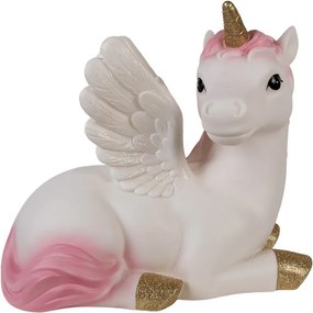 Detská stolná LED lampička biely jednorožec Unicorn - 41*25*40 cm