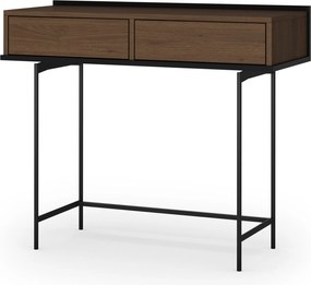 Elegantná konzola Zenar 100 cm so zásuvkami - orech / čierna