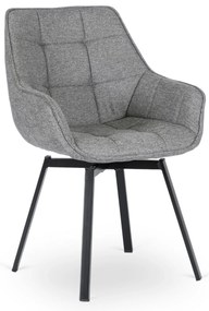 PROXIMA.store - Čalúnená stolička LUNA FARBA: sivá