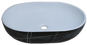 Umývadlo Nera black marmor