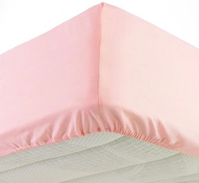 Ružová napínacia plachta jersey 160x200 cm Jersy – douceur d'intérieur