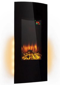 Lamington, elektrický krb, 2000 W, LED plameň, teplovzdušný ohrievač, časovač, osvetlenie