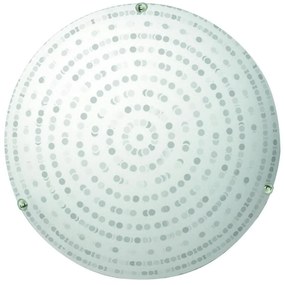 Biele stropné svietidlo so skleneným tienidlom ø 30 cm Circle - Candellux Lighting