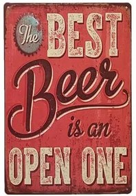Ceduľa Best Beer Open One 40 x 30 cm