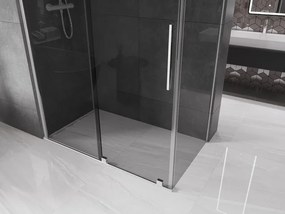 Mexen Velar, sprchový kút s posuvnými dverami 150 x 85 cm, 8mm šedé sklo, chrómová, 871-150-085-41-01