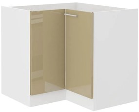 Rohová skrinka do kuchyne Lara Cappuccino 90x90 Nd 2f Bb