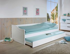 XXXLutz POSTEĽ S VÝSUVNÝM LÔŽKOM, 90/200 cm biela MID.YOU - Detské izby - 000528026302