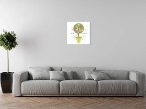 Gario Obraz s hodinami Malý stromček Rozmery: 40 x 40 cm