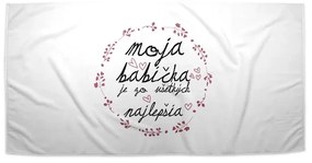 Sablio Uterák Moja babička je tá zo všetkých najlepšia - 50x100 cm