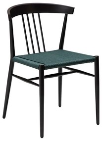 Čierno-tyrkysovomodrá jedálenská stolička Sava – DAN-FORM Denmark