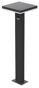 LED Vonkajšia lampa so senzorom BARI LED/10W/230V 4000K 60 cm IP54 antracit