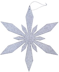 DECOLED Vločka III, pr. 40 cm, stříbrná