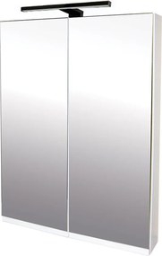 Comodo Zrkadlová skrinka Atica 60 ZS LED-B s osvetlením Any LED 30 B, čierna