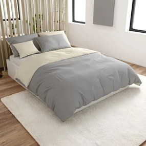 Bavlnené obliečky MONOCHROMATIC krémovo-sivé Rozmer obliečky: 70 x 90 cm | 140 x 200 cm