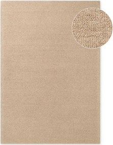 Ručne tkaný vlnený koberec v prírodnej farbe 160x230 cm Puristic Knots – Elle Decoration